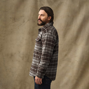 Insulated flannel jac-shirt by Filson | Brown / gray plaid (Gray)