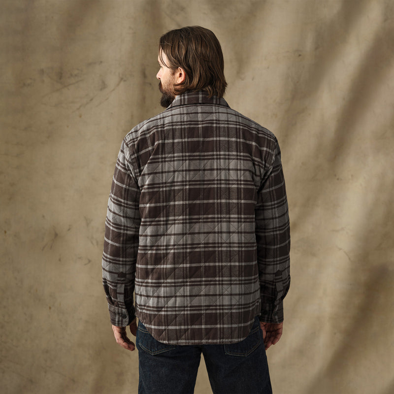 Insulated flannel jac-shirt by Filson | Brown / gray plaid (Gray)