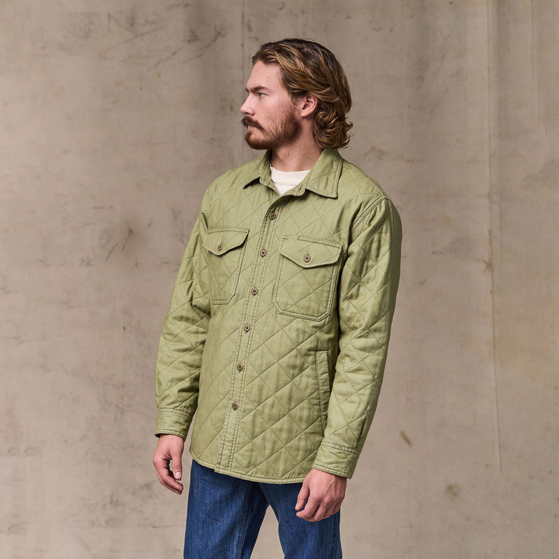 Insulated flannel jac-shirt by Filson | Lakebed (Green)