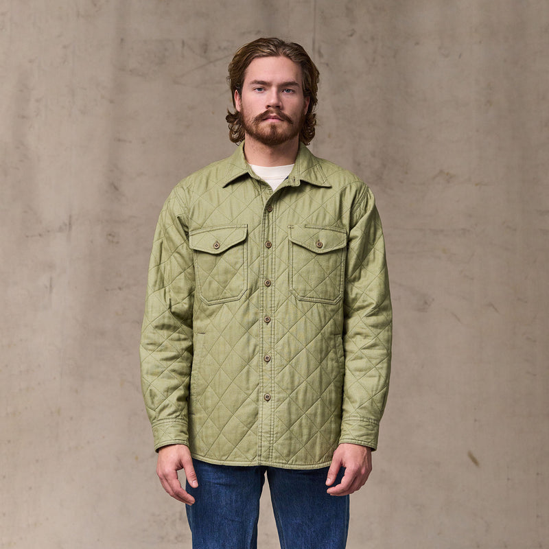 Insulated flannel jac-shirt by Filson | Lakebed (Green)