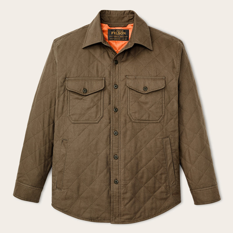 Insulated flannel jac-shirt by Filson | Field olive (Green)