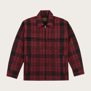 Forester wool jacket by Filson | Burgundy/black plaid (Red)