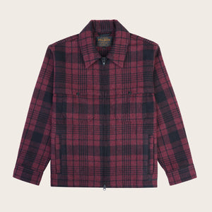 Forester wool jacket by Filson | Burgundy/black plaid (Red)