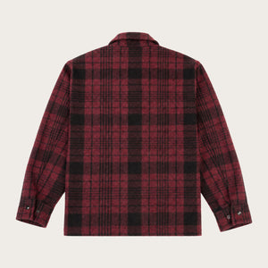 Forester wool jacket by Filson | Burgundy/black plaid (Red)