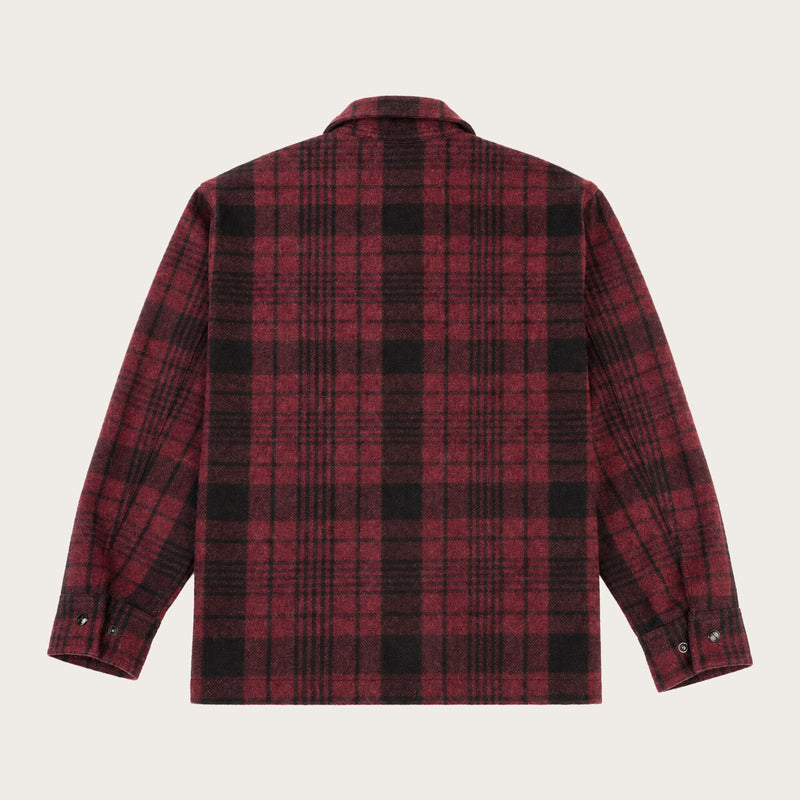 Forester wool jacket by Filson | Burgundy/black plaid (Red)