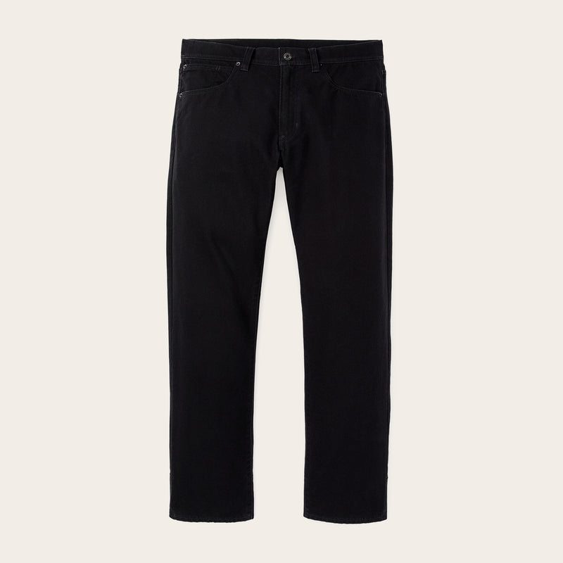Dry tin cloth 5-pocket pants by Filson | Black (Black)