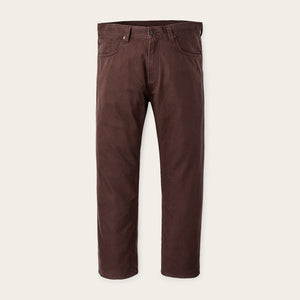 Dry tin cloth 5-pocket pants by Filson | Seal brown (Brown)