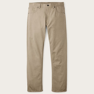 Dry tin cloth 5-pocket pants by Filson | Gray khaki (Beige)