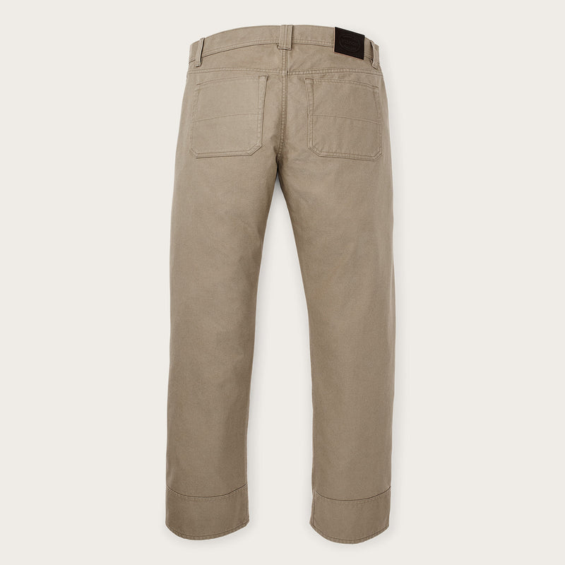 Dry tin cloth 5-pocket pants by Filson | Khaki (Beige)