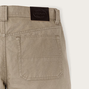 Dry tin cloth 5-pocket pants by Filson | Khaki (Beige)