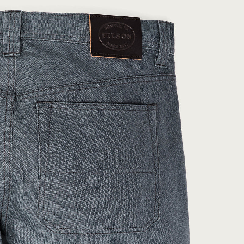 Dry tin cloth 5-pocket pants by Filson | Storm blue (Gray)