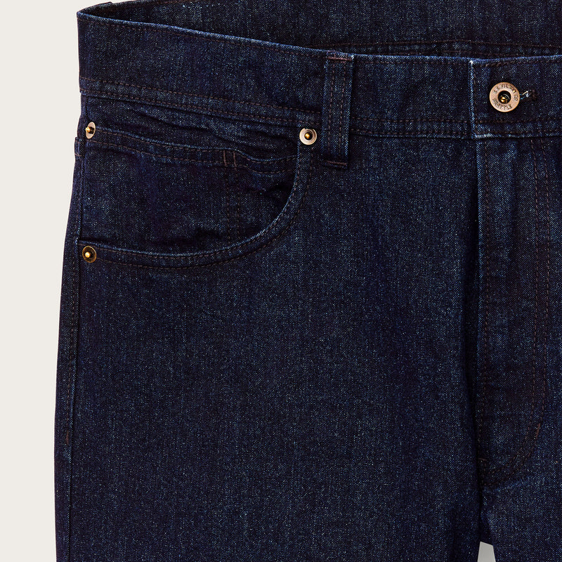 Dry tin cloth 5-pocket pants by Filson | Indigo (Blue)