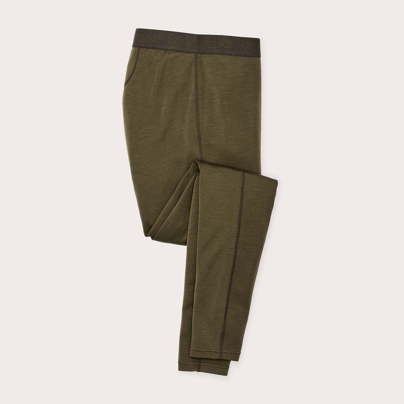 400g merino wool bottoms by Filson | Dark olive (Green)