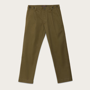 Pleated work chino by Filson | Otter green (Green)