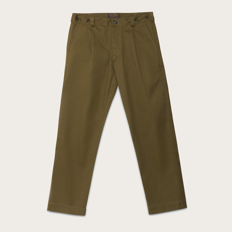 Pleated work chino by Filson | Otter green (Green)