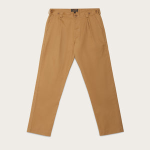 Pleated work chino by Filson | Tan (Beige)