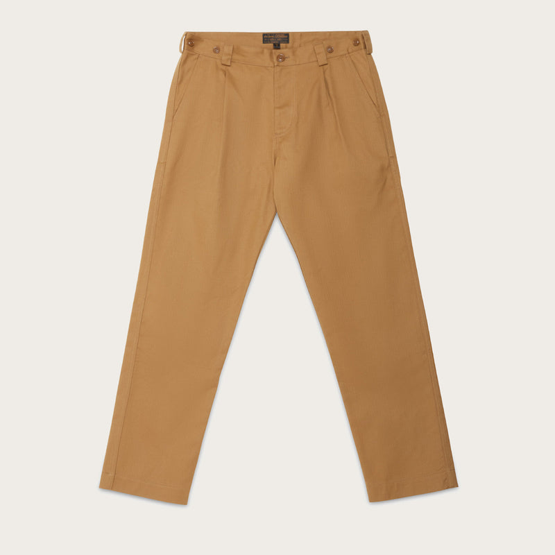 Pleated work chino by Filson | Tan (Beige)