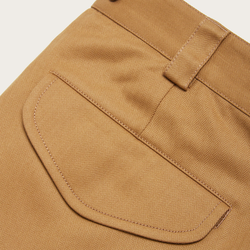 Pleated work chino by Filson | Tan (Beige)