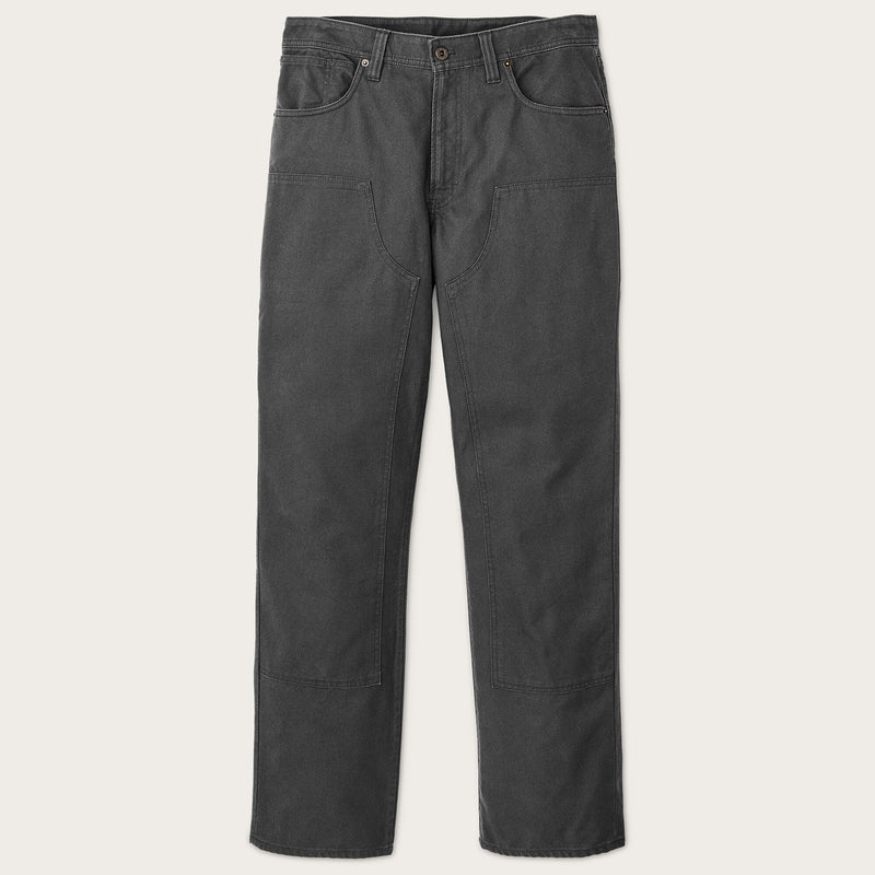 Dry tin cloth double front pants by Filson | Raven (Black)