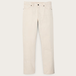 Dry tin cloth double front pants by Filson | Natural seed (White)