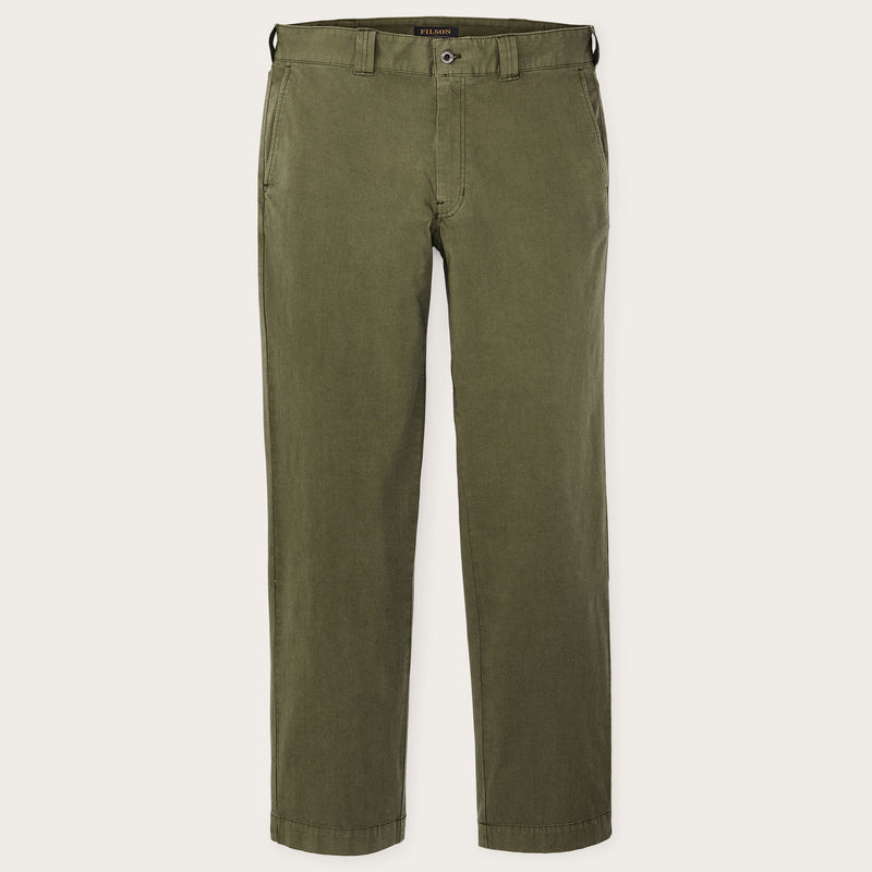 Granite mountain flat front pants by Filson | Burnt olive (Green)