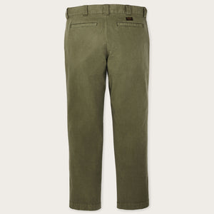 Granite mountain flat front pants by Filson | Burnt olive (Green)