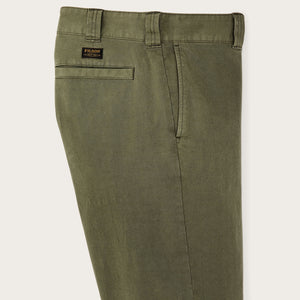 Granite mountain flat front pants by Filson | Burnt olive (Green)