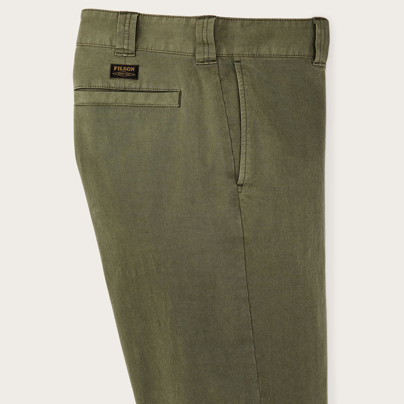 Granite mountain flat front pants by Filson | Burnt olive (Green)