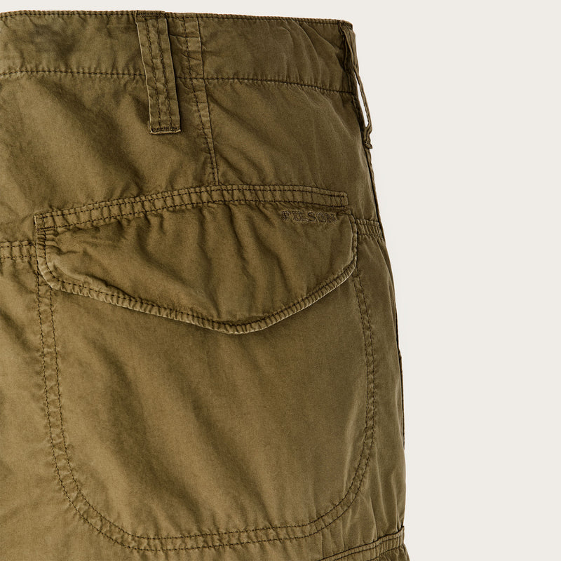 Tropical poplin cargo pants by Filson | Military olive (Green)