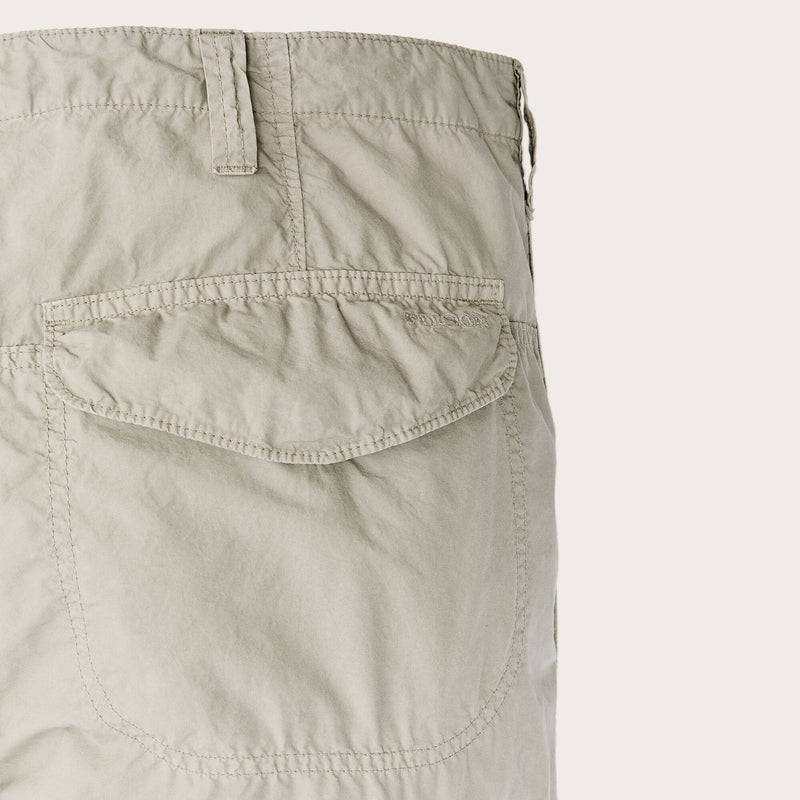 Tropical poplin cargo pants by Filson | Dried sage (White)