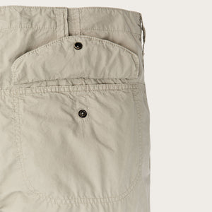 Tropical poplin cargo pants by Filson | Dried sage (White)