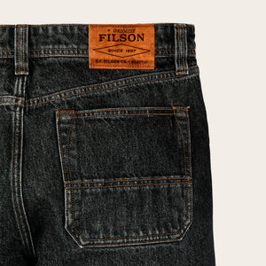 14-oz. straight-leg jeans by Filson | Vintage black (Black)