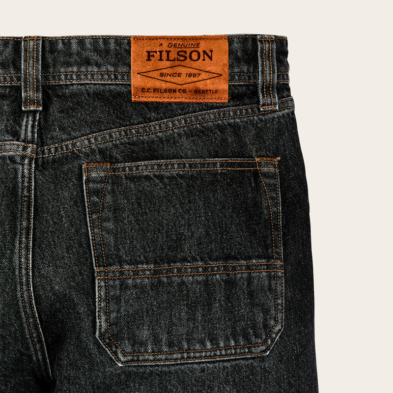 14-oz. straight-leg jeans by Filson | Vintage black (Black)