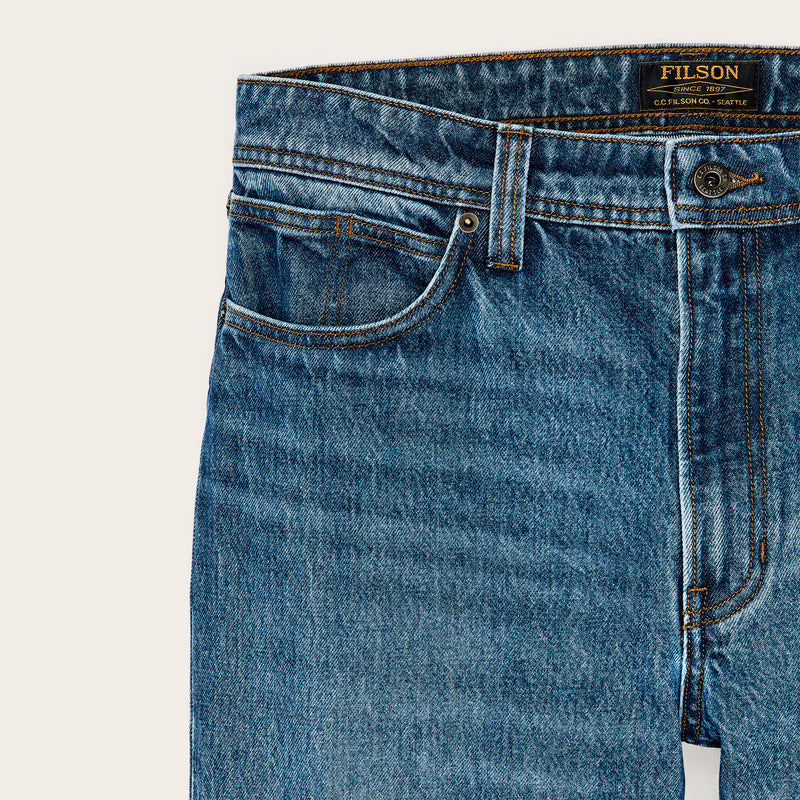 14-oz. straight-leg jeans by Filson | Vintage indigo (Blue)