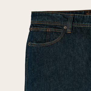 14-oz. straight-leg jeans by Filson | Rinsed vintage indig (Blue)