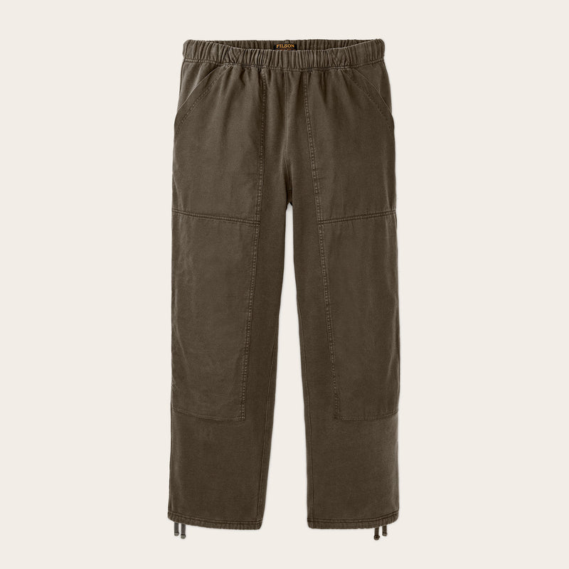 Field knit double-front sweatpants by Filson | Black olive (Brown)