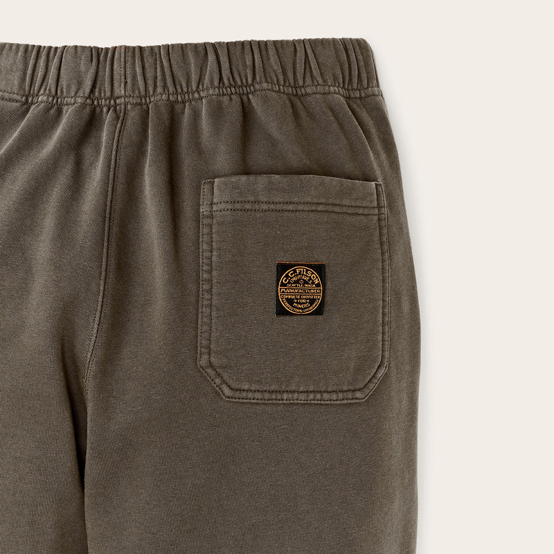 Field knit double-front sweatpants by Filson | Black olive (Brown)