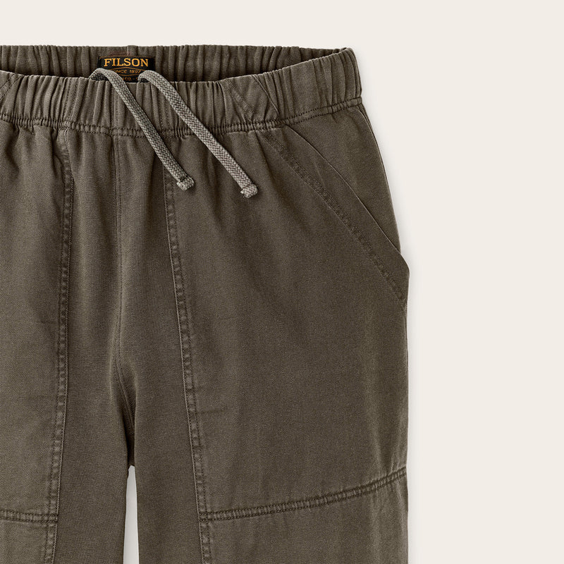 Field knit double-front sweatpants by Filson | Black olive (Brown)