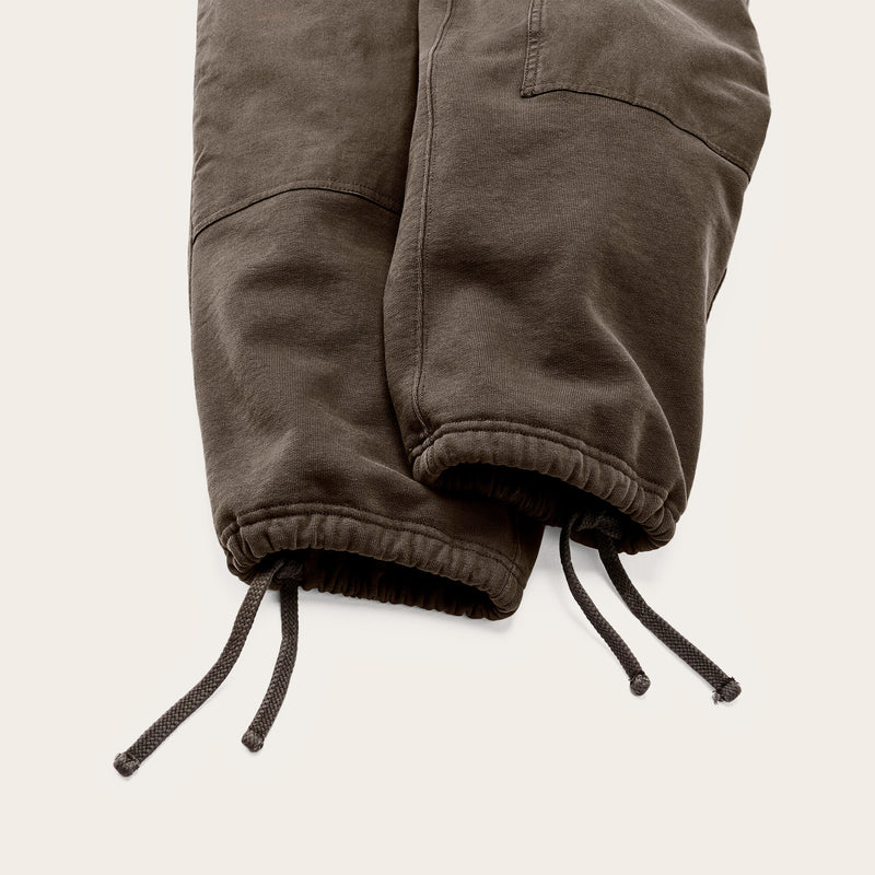 Field knit double-front sweatpants by Filson | Black olive (Brown)
