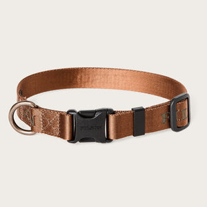 Nylon dog collar by Filson | Whiskey (Orange)