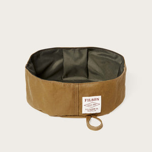 Short dog bowl by Filson | Dark tan (Beige)