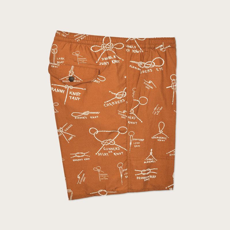 Oxbow lake trunks by Filson | Bourbon / knots (Orange)