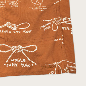 Oxbow lake trunks by Filson | Bourbon / knots (Orange)