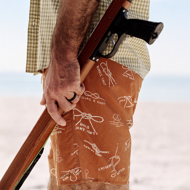 Oxbow lake trunks by Filson | Bourbon / knots (Orange)