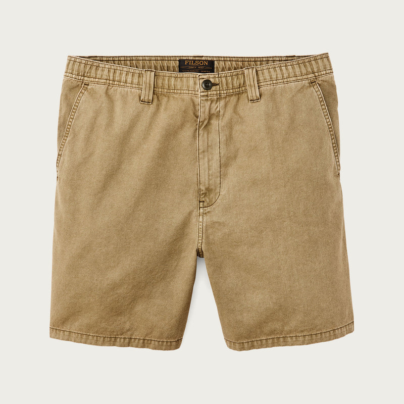 Oakville canvas shorts by Filson | Slate olive (Beige)