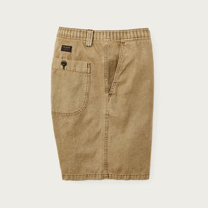 Oakville canvas shorts by Filson | Slate olive (Beige)