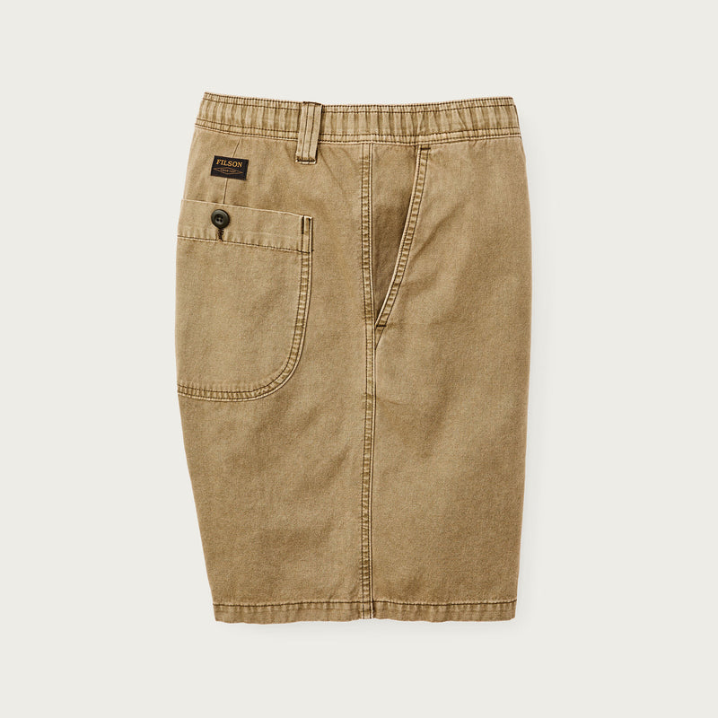 Oakville canvas shorts by Filson | Slate olive (Beige)