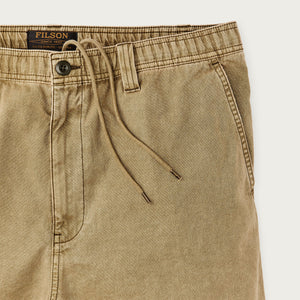 Oakville canvas shorts by Filson | Slate olive (Beige)