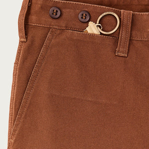 Dry tin cloth shorts by Filson | Whiskey (Brown)