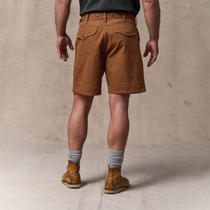 Dry tin cloth shorts by Filson | Whiskey (Brown)